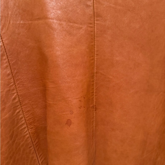 Vintage Wilson Brown Leather Blazer Tailored Notched Lapel with pockets - Picture 8 of 9